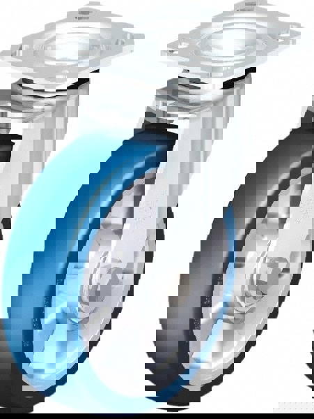 Swivel Top Plate Caster: Polyurethane, 6-5/16