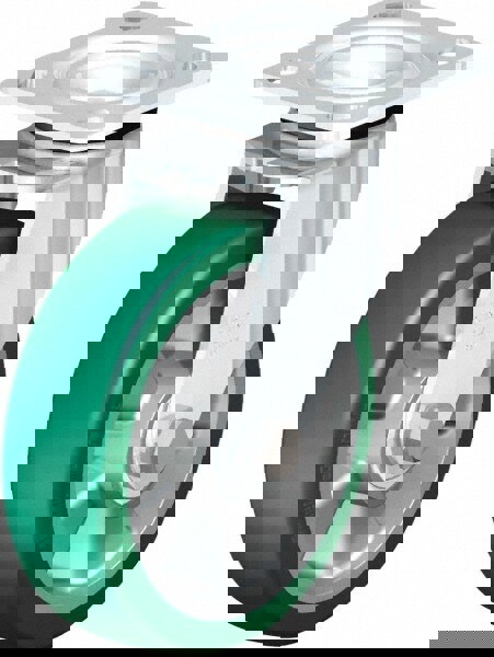 Swivel Top Plate Caster: Polyurethane, 6