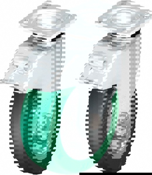 Swivel Top Plate Caster: Polyurethane, 6