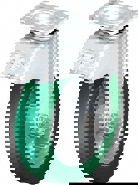 Swivel Top Plate Caster: Polyurethane, 8