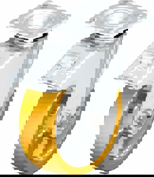 Swivel Top Plate Caster: Polyurethane, 6