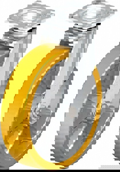 Swivel Top Plate Caster: Polyurethane, 8