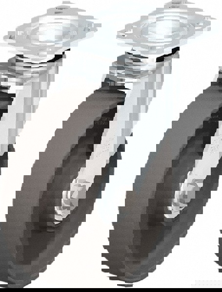 Swivel Top Plate Caster: Nylon, 6-5/16