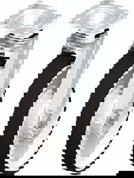 Swivel Top Plate Caster: Polyurethane, 6-5/16