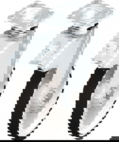 Swivel Top Plate Caster: Polyurethane, 6-5/16