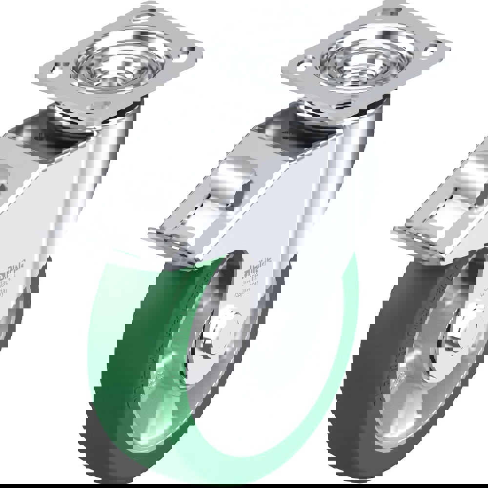 Top Plate Casters; Mount Type: Plate ; Number of Wheels: 1.000 ; Wheel Diameter (Inch): 6-5/16 ; Wheel Material: Rubber ; Wheel Width (Inch): 2 ; Wheel Color: Gray