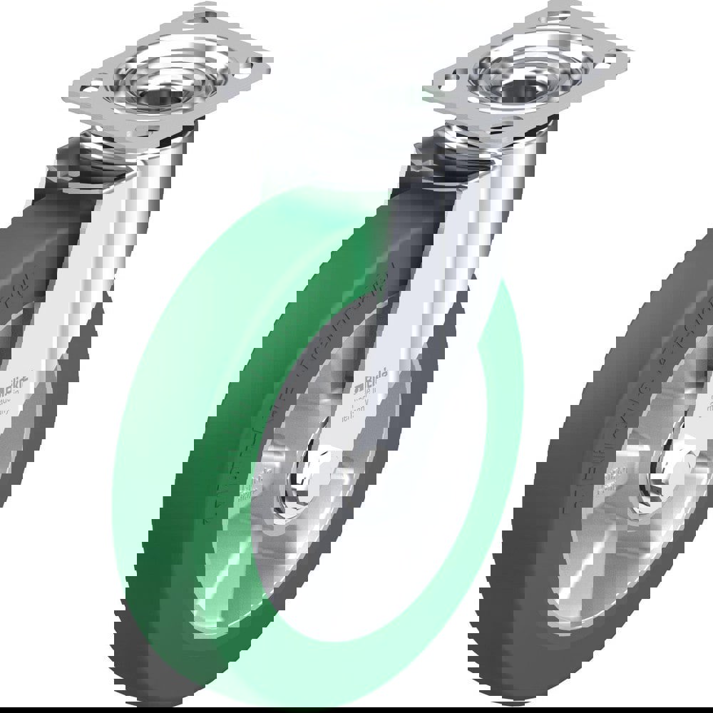 Top Plate Casters; Mount Type: Plate ; Number of Wheels: 1.000 ; Wheel Diameter (Inch): 8 ; Wheel Material: Rubber ; Wheel Width (Inch): 2 ; Wheel Color: Gray