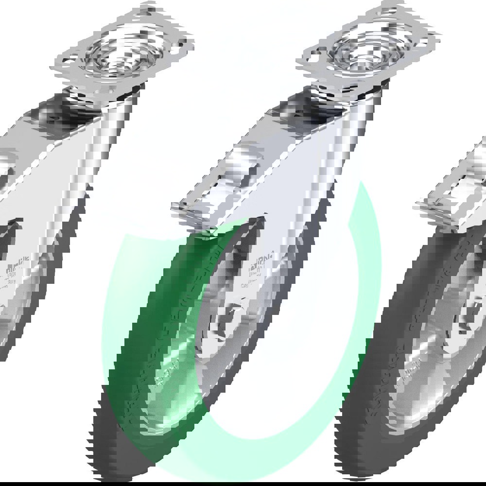 Top Plate Casters; Mount Type: Plate ; Number of Wheels: 1.000 ; Wheel Diameter (Inch): 6 ; Wheel Material: Synthetic ; Wheel Width (Inch): 2 ; Wheel Color: Gray