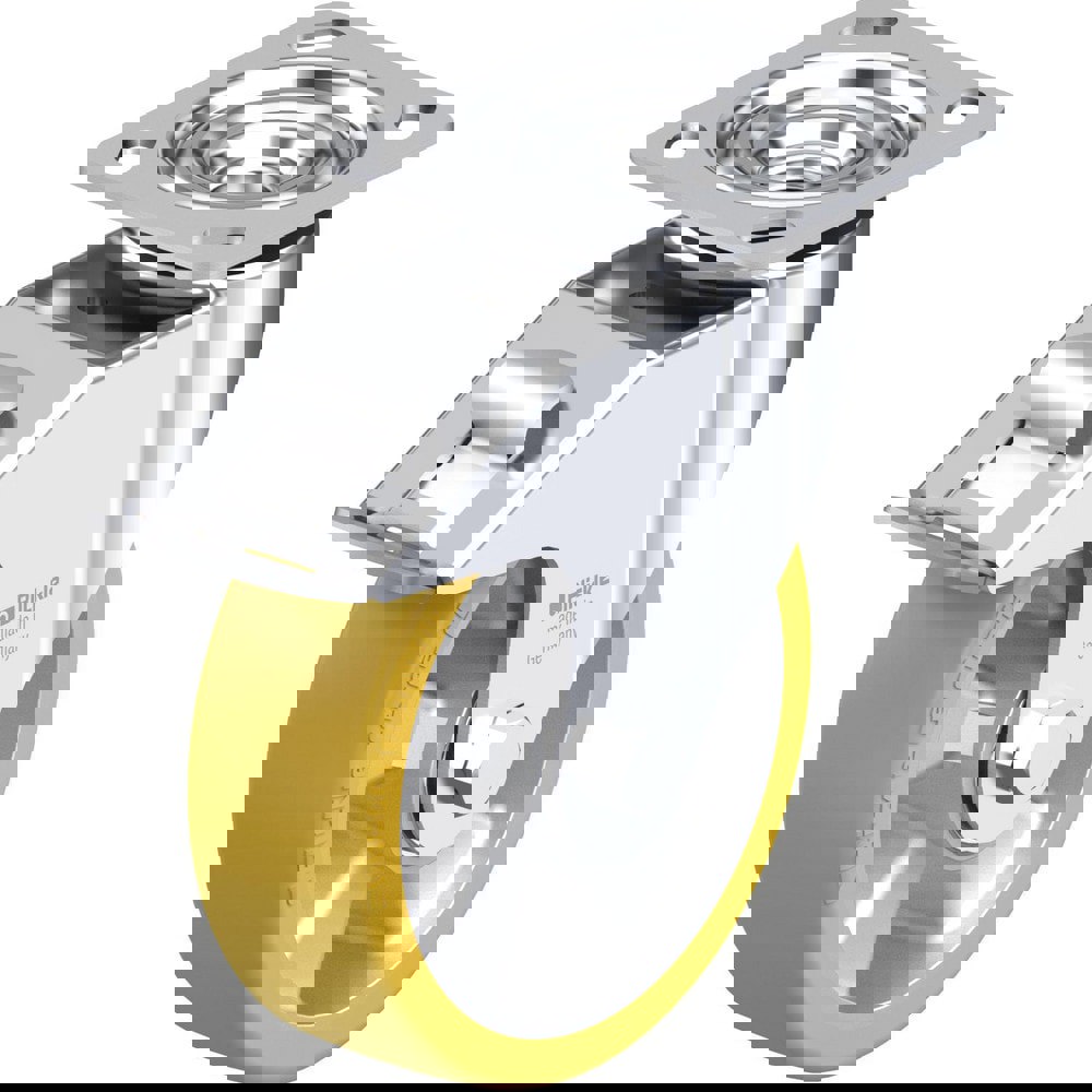 Top Plate Casters; Mount Type: Plate ; Number of Wheels: 1.000 ; Wheel Diameter (Inch): 8 ; Wheel Material: Synthetic ; Wheel Width (Inch): 2 ; Wheel Color: Gray