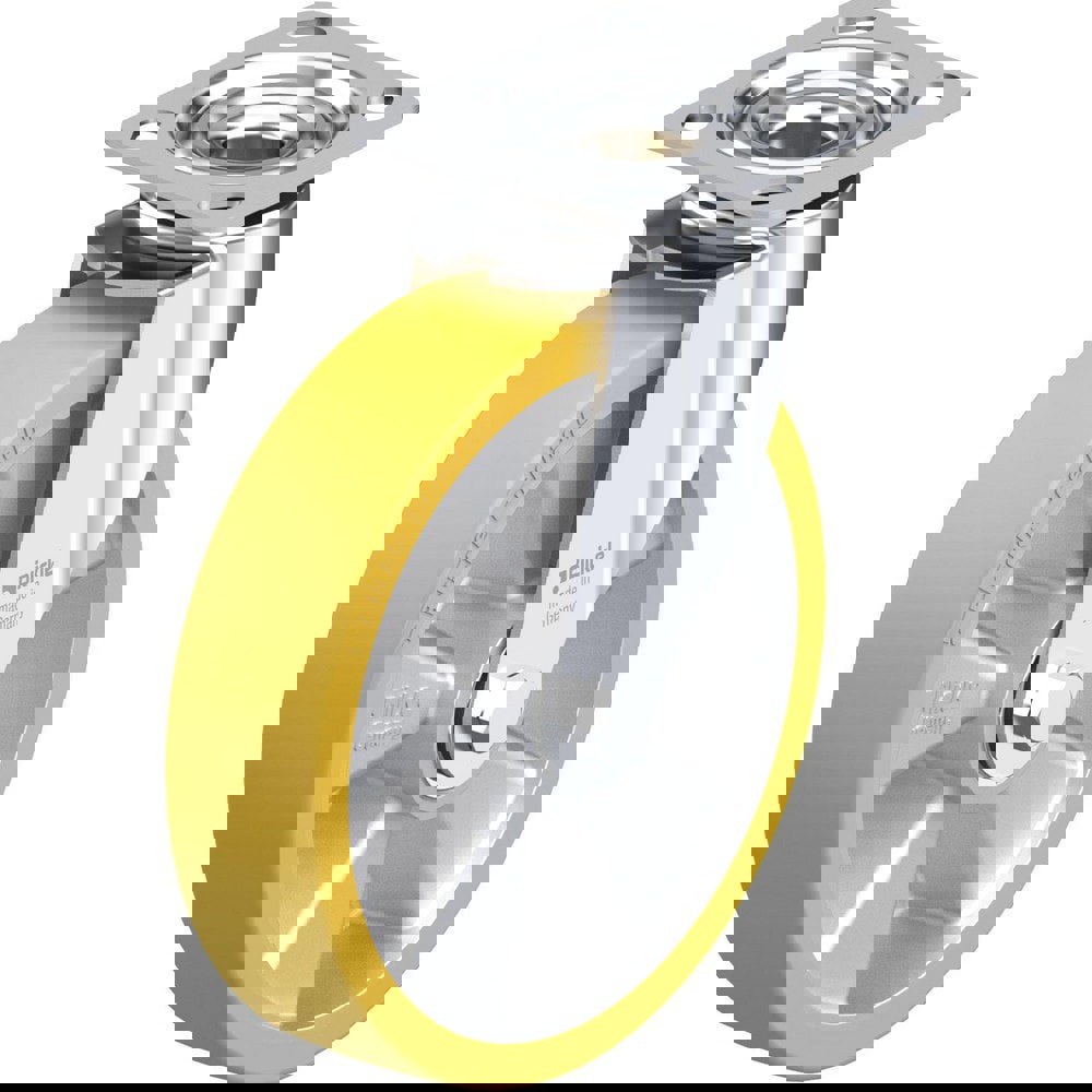 Top Plate Casters; Mount Type: Plate ; Number of Wheels: 1.000 ; Wheel Diameter (Inch): 6 ; Wheel Material: Polyurethane ; Wheel Width (Inch): 1-3/4 ; Wheel Color: Dark Gray