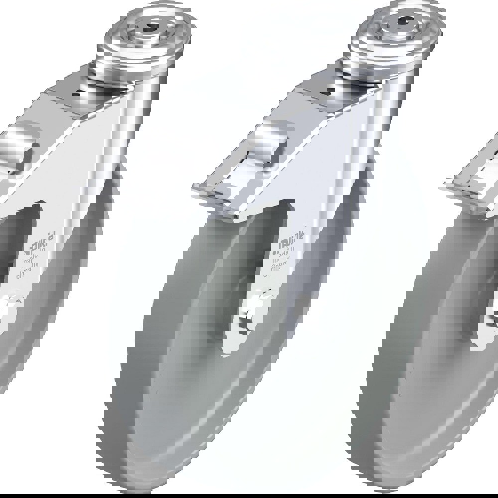 Standard Casters; Mount: Hollow Kingpin ; Caster Type: Swivel ; Brake Type: No Brake ; Bearing Type: Plain Bore ; Style: Plain Bore ; Wheel Diameter (Inch): 8