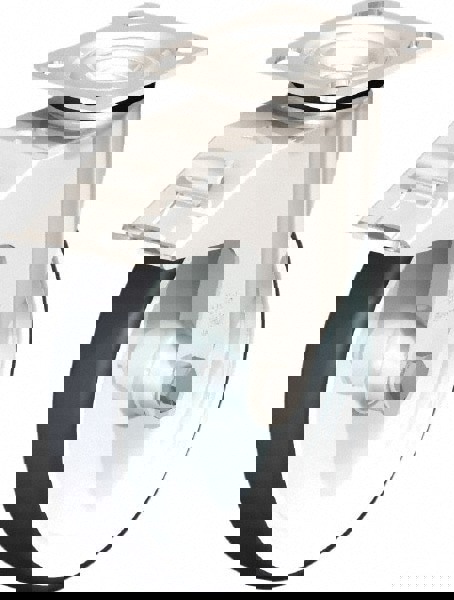 Swivel Top Plate Caster: Rubber, 8