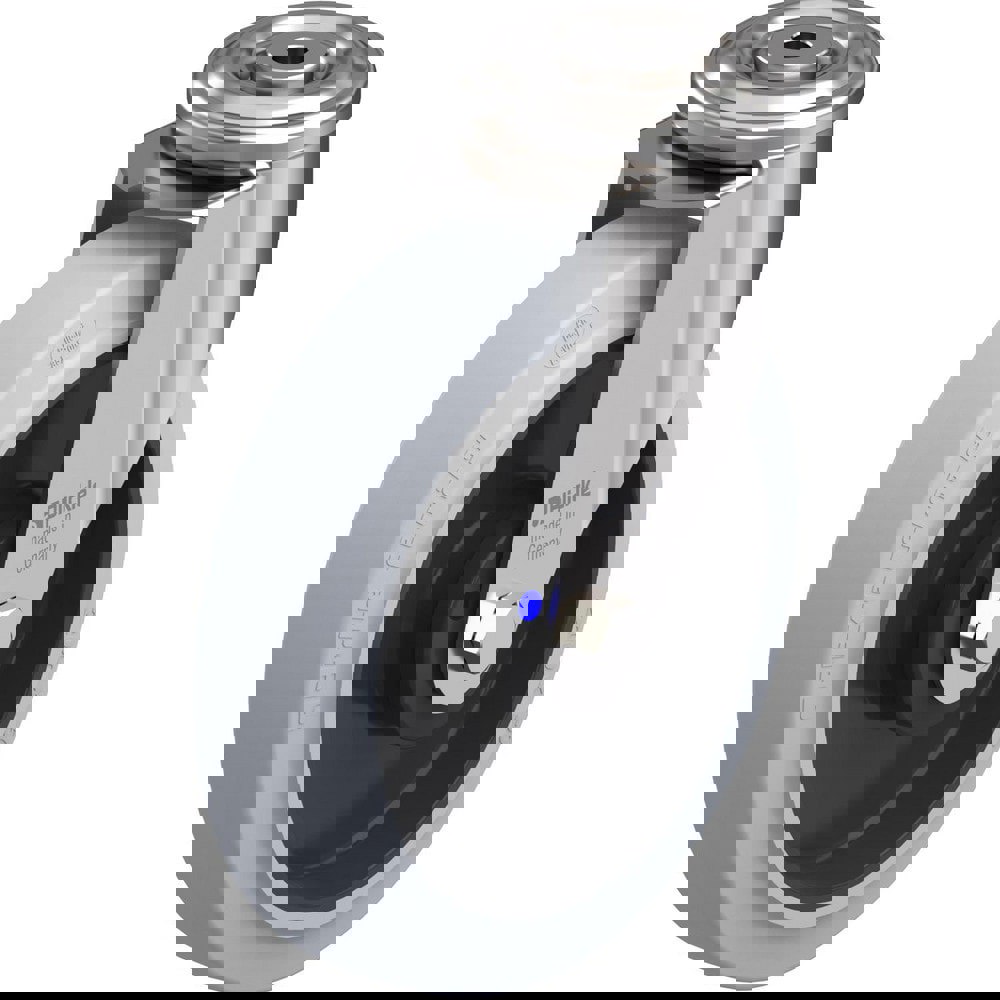 Top Plate Casters; Mount Type: Plate ; Number of Wheels: 1.000 ; Wheel Diameter (Inch): 4 ; Wheel Material: Rubber ; Wheel Width (Inch): 1-9/16 ; Wheel Color: Black