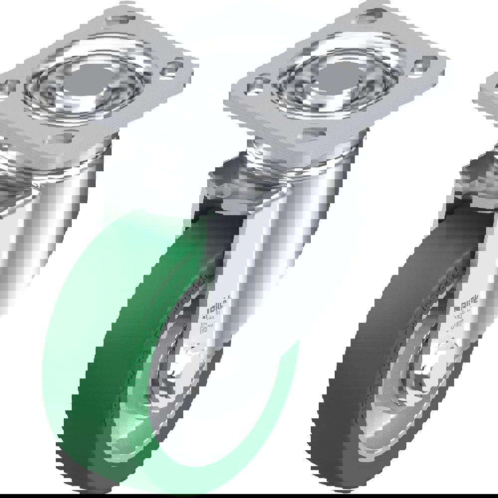 Top Plate Casters; Mount Type: Plate ; Number of Wheels: 1.000 ; Wheel Diameter (Inch): 5 ; Wheel Material: Rubber ; Wheel Width (Inch): 1-9/16 ; Wheel Color: Gray