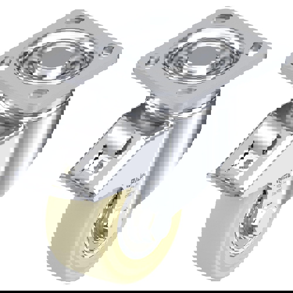 Top Plate Casters; Mount Type: Plate ; Number of Wheels: 1.000 ; Wheel Diameter (Inch): 5 ; Wheel Material: Polyurethane ; Wheel Width (Inch): 1-9/16 ; Wheel Color: Dark Gray