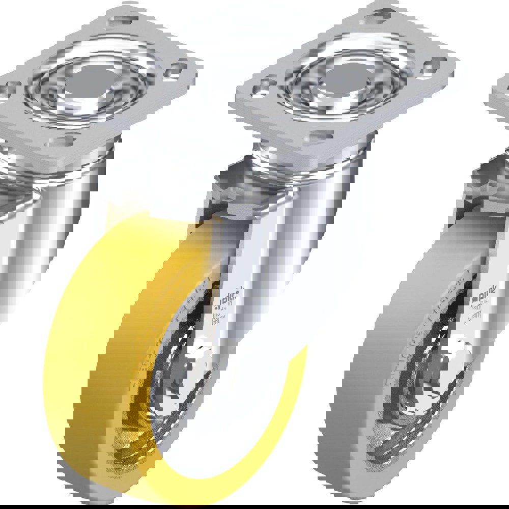 Top Plate Casters; Mount Type: Plate ; Number of Wheels: 1.000 ; Wheel Diameter (Inch): 5 ; Wheel Material: Polyurethane ; Wheel Width (Inch): 1-9/16 ; Wheel Color: Dark Gray