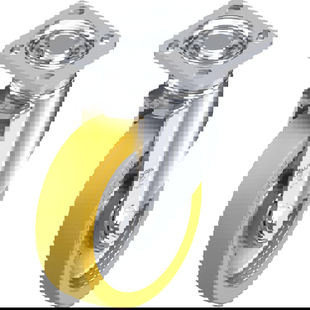 Top Plate Casters; Mount Type: Plate ; Number of Wheels: 1.000 ; Wheel Diameter (Inch): 6 ; Wheel Material: Polyurethane ; Wheel Width (Inch): 1-3/4 ; Wheel Color: Dark Gray