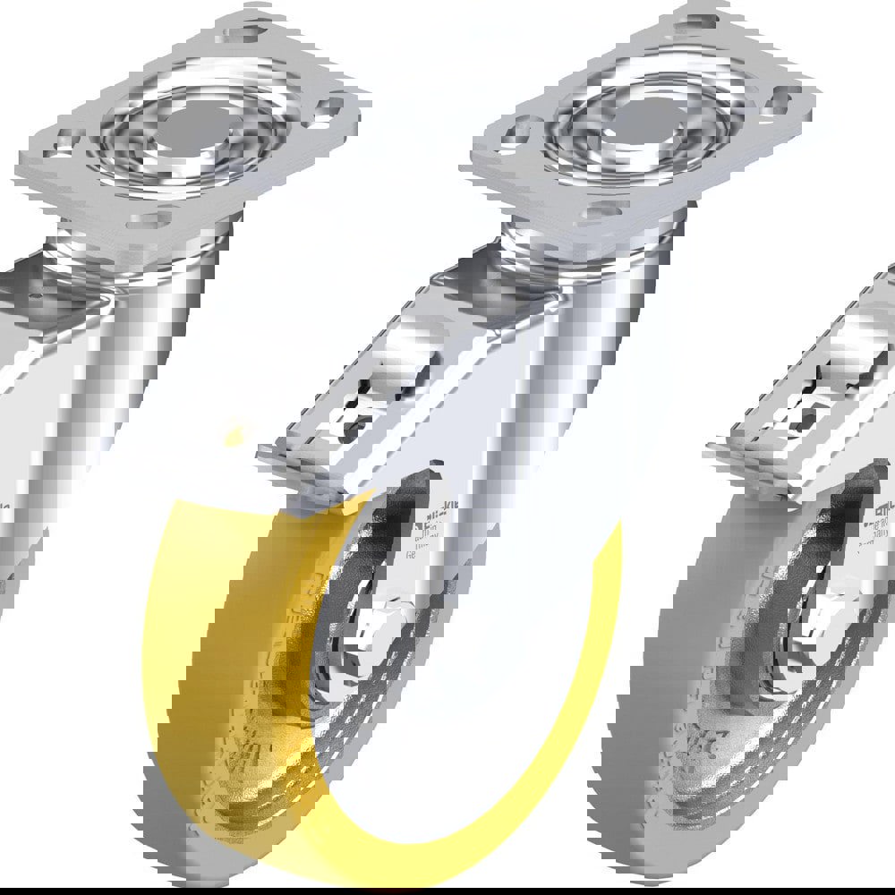 Top Plate Casters; Mount Type: Plate ; Number of Wheels: 1.000 ; Wheel Diameter (Inch): 8 ; Wheel Material: Polyurethane ; Wheel Width (Inch): 2 ; Wheel Color: Dark Gray