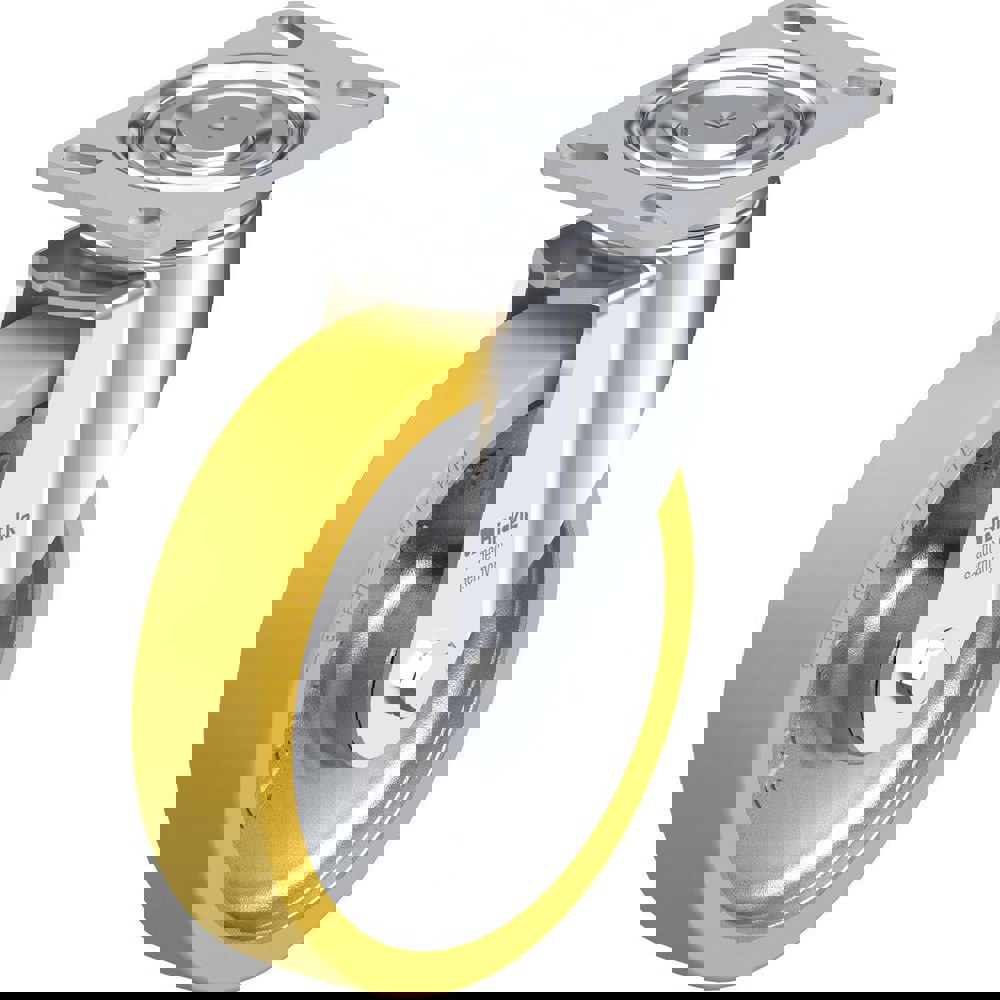 Top Plate Casters; Mount Type: Plate ; Number of Wheels: 1.000 ; Wheel Diameter (Inch): 4 ; Wheel Material: Synthetic ; Wheel Width (Inch): 1-7/16 ; Wheel Color: Gray