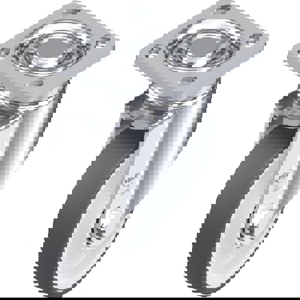 Top Plate Casters; Mount Type: Plate ; Number of Wheels: 1.000 ; Wheel Diameter (Inch): 5 ; Wheel Material: Synthetic ; Wheel Width (Inch): 1-9/16 ; Wheel Color: Gray