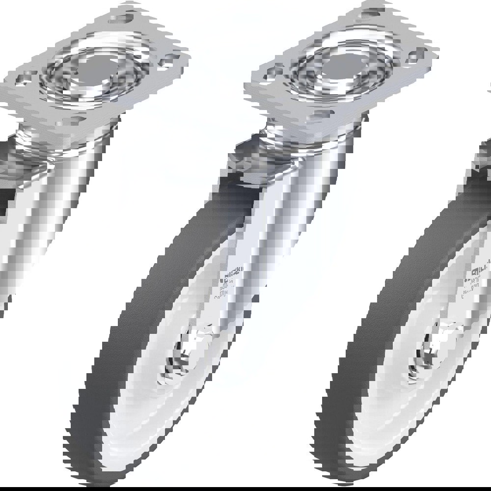 Top Plate Casters; Mount Type: Plate ; Number of Wheels: 1.000 ; Wheel Diameter (Inch): 6 ; Wheel Material: Synthetic ; Wheel Width (Inch): 2 ; Wheel Color: Gray