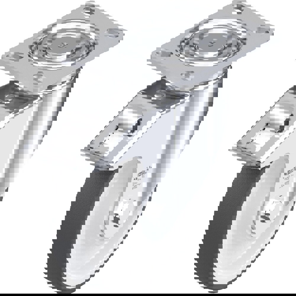 Top Plate Casters; Mount Type: Plate ; Number of Wheels: 1.000 ; Wheel Diameter (Inch): 3-1/8 ; Wheel Material: Synthetic ; Wheel Width (Inch): 1-7/16 ; Wheel Color: Gray