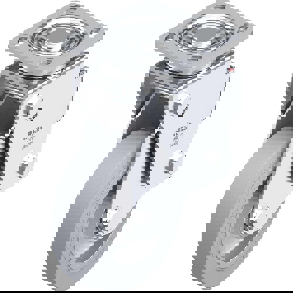 Top Plate Casters; Mount Type: Plate ; Number of Wheels: 1.000 ; Wheel Diameter (Inch): 4 ; Wheel Material: Rubber ; Wheel Width (Inch): 1-9/16 ; Wheel Color: Black