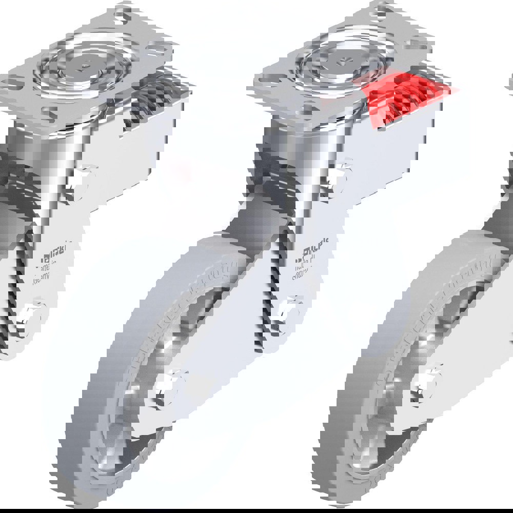 Top Plate Casters; Mount Type: Plate ; Number of Wheels: 1.000 ; Wheel Diameter (Inch): 4 ; Wheel Material: Rubber ; Wheel Width (Inch): 1-9/16 ; Wheel Color: Black