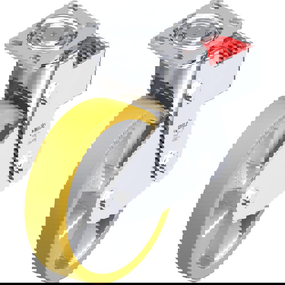 Top Plate Casters; Mount Type: Plate ; Number of Wheels: 1.000 ; Wheel Diameter (Inch): 4 ; Wheel Material: Polyurethane ; Wheel Width (Inch): 1-9/16 ; Wheel Color: Blue
