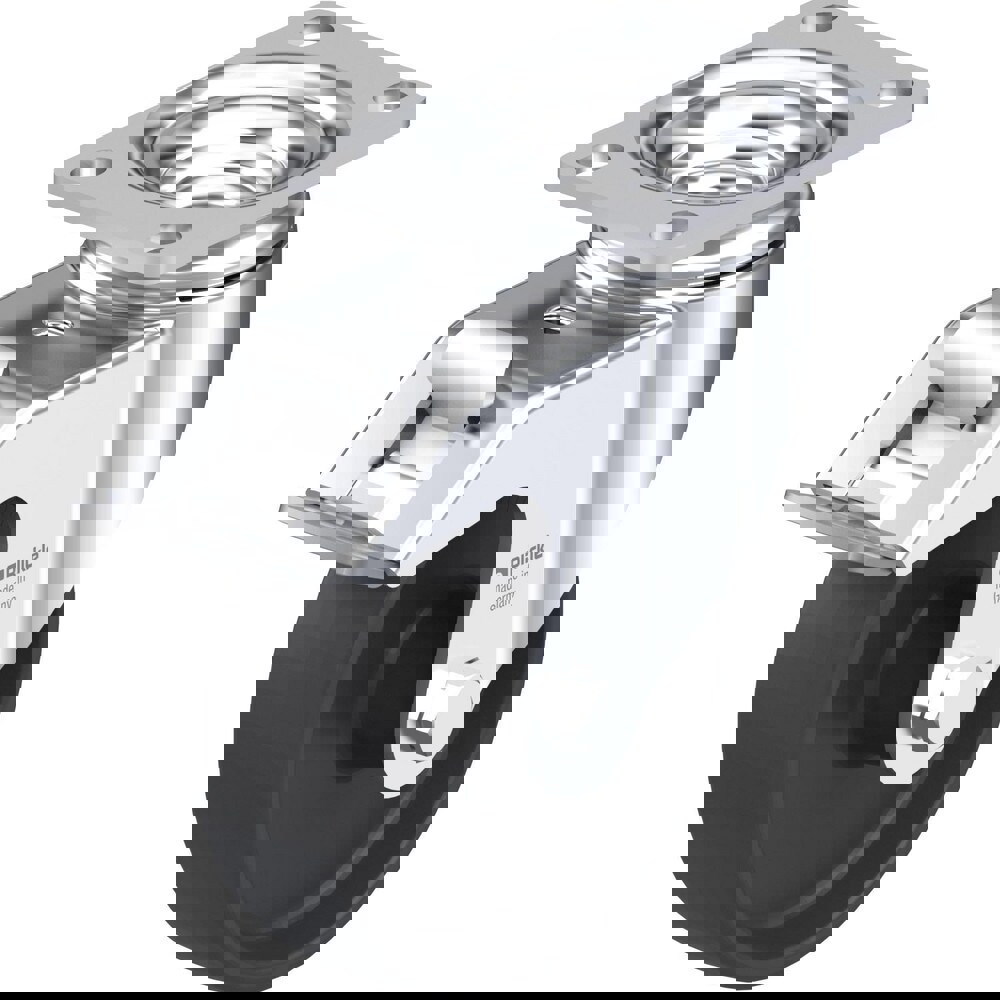 Top Plate Casters; Mount Type: Plate ; Number of Wheels: 1.000 ; Wheel Diameter (Inch): 5 ; Wheel Material: Polyurethane ; Wheel Width (Inch): 1-9/16 ; Wheel Color: Blue