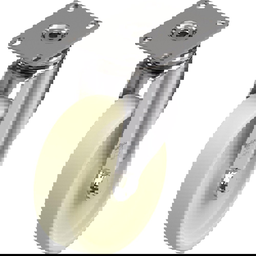 Top Plate Casters; Mount Type: Plate ; Number of Wheels: 1.000 ; Wheel Diameter (Inch): 5 ; Wheel Material: Polyurethane ; Wheel Width (Inch): 1-9/16 ; Wheel Color: Green