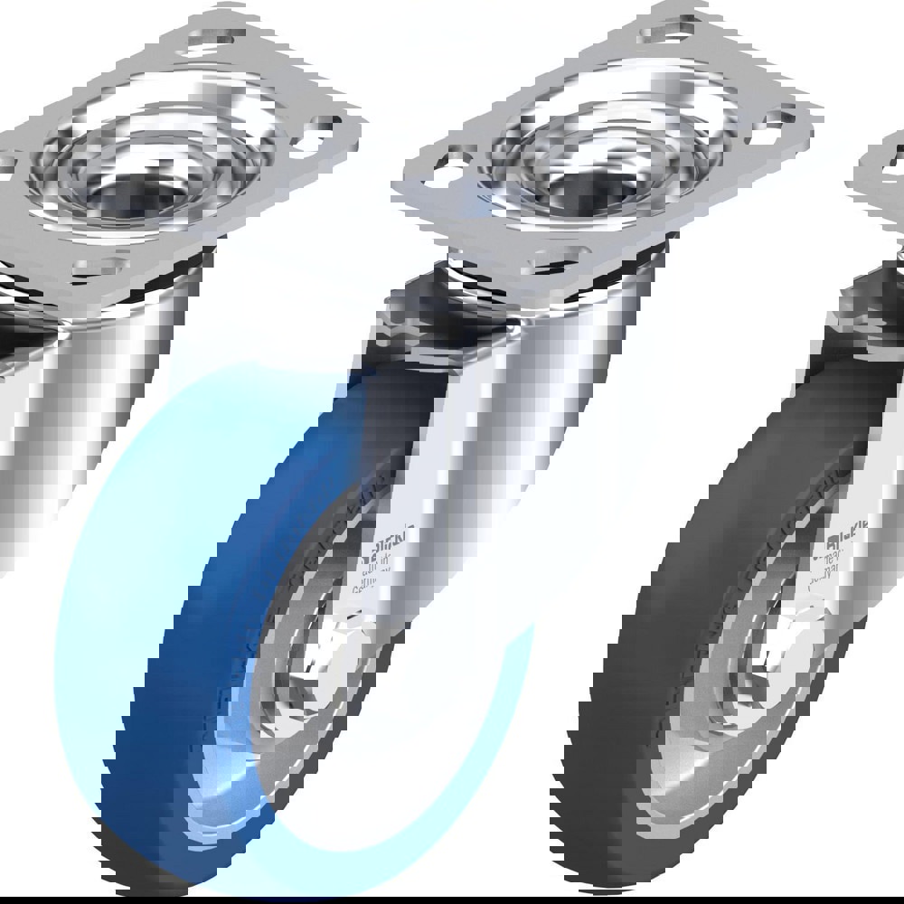 Top Plate Casters; Mount Type: Plate ; Number of Wheels: 1.000 ; Wheel Diameter (Inch): 4 ; Wheel Material: Polyurethane ; Wheel Width (Inch): 1-1/4 ; Wheel Color: Dark Gray