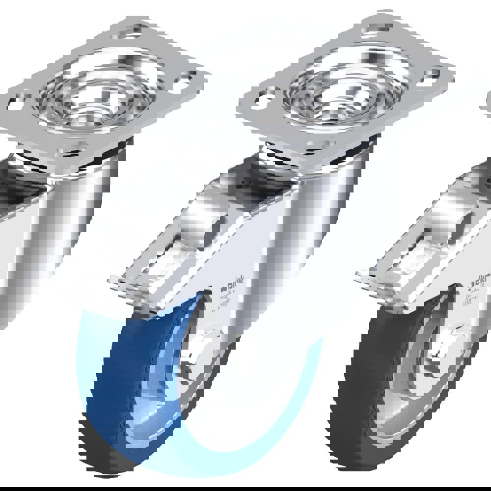 Top Plate Casters; Mount Type: Plate ; Number of Wheels: 1.000 ; Wheel Diameter (Inch): 5 ; Wheel Material: Polyurethane ; Wheel Width (Inch): 1-1/4 ; Wheel Color: Dark Gray