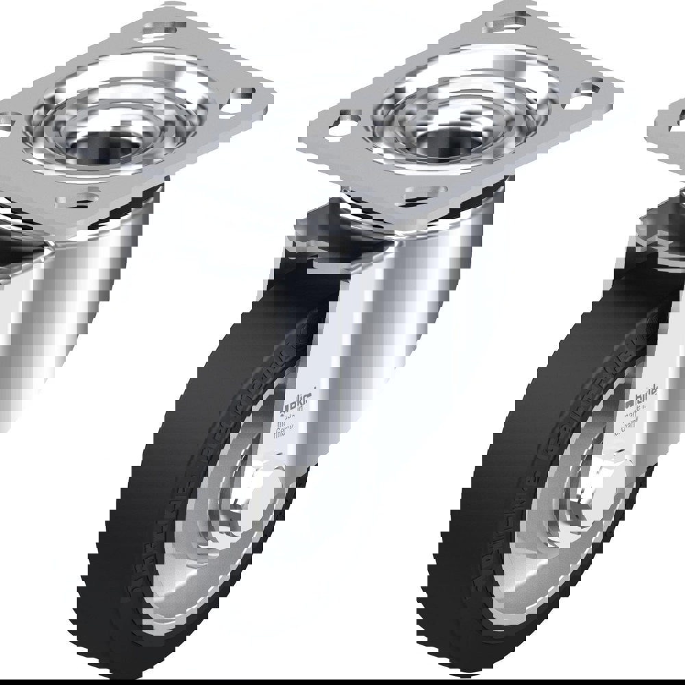 Top Plate Casters; Mount Type: Plate ; Number of Wheels: 1.000 ; Wheel Diameter (Inch): 3-1/8 ; Wheel Material: Polyurethane ; Wheel Width (Inch): 1-1/4 ; Wheel Color: Dark Gray