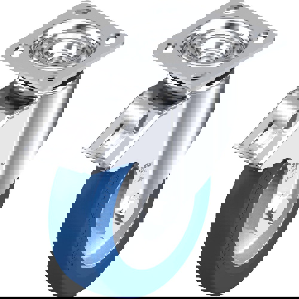 Top Plate Casters; Mount Type: Plate ; Number of Wheels: 1.000 ; Wheel Diameter (Inch): 3-1/8 ; Wheel Material: Polyurethane ; Wheel Width (Inch): 1-1/4 ; Wheel Color: Dark Gray