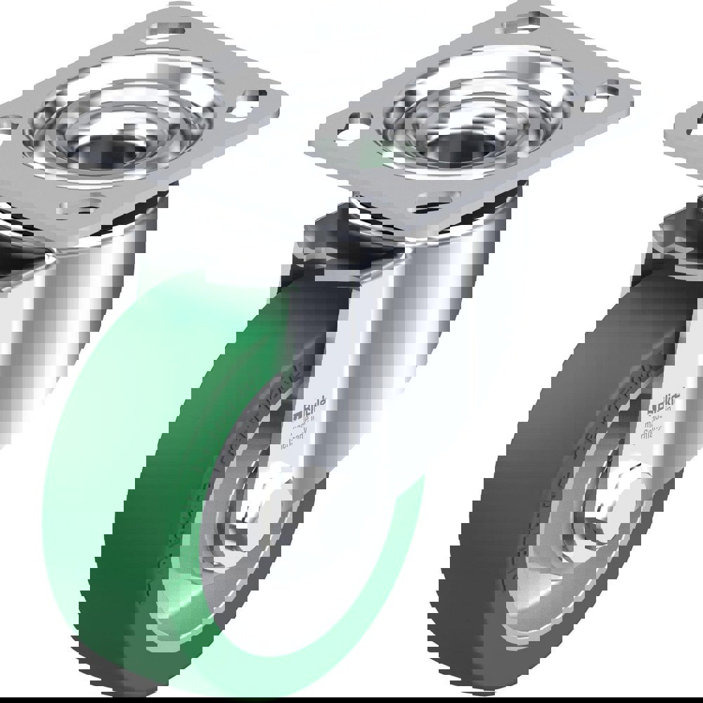 Top Plate Casters; Mount Type: Plate ; Number of Wheels: 1.000 ; Wheel Diameter (Inch): 5 ; Wheel Material: Synthetic ; Wheel Width (Inch): 1-1/4 ; Wheel Color: Black