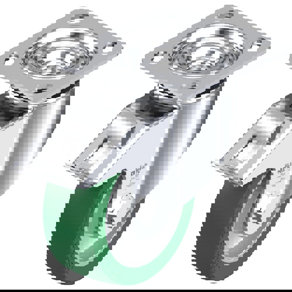 Top Plate Casters; Mount Type: Plate ; Number of Wheels: 1.000 ; Wheel Diameter (Inch): 3-1/8 ; Wheel Material: Synthetic ; Wheel Width (Inch): 1-1/4 ; Wheel Color: Black