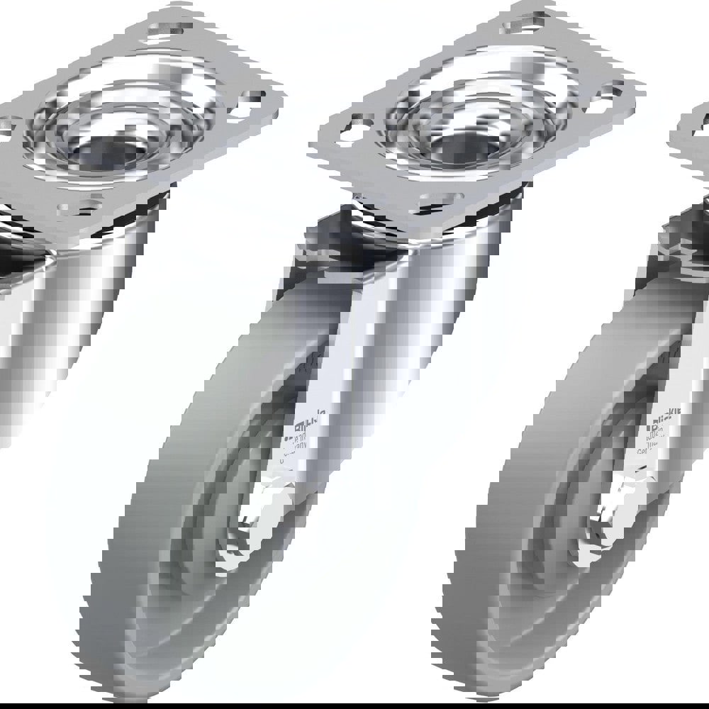 Top Plate Casters; Mount Type: Plate ; Number of Wheels: 1.000 ; Wheel Diameter (Inch): 3-1/8 ; Wheel Material: Rubber ; Wheel Width (Inch): 1-1/4 ; Wheel Color: Gray