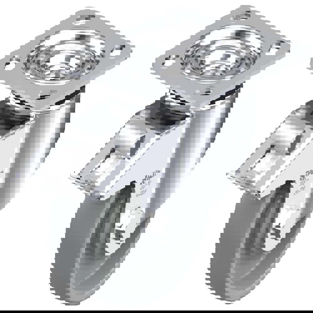 Top Plate Casters; Mount Type: Plate ; Number of Wheels: 1.000 ; Wheel Diameter (Inch): 2 ; Wheel Material: Polyurethane ; Wheel Width (Inch): 1-5/16 ; Wheel Color: Light Brown