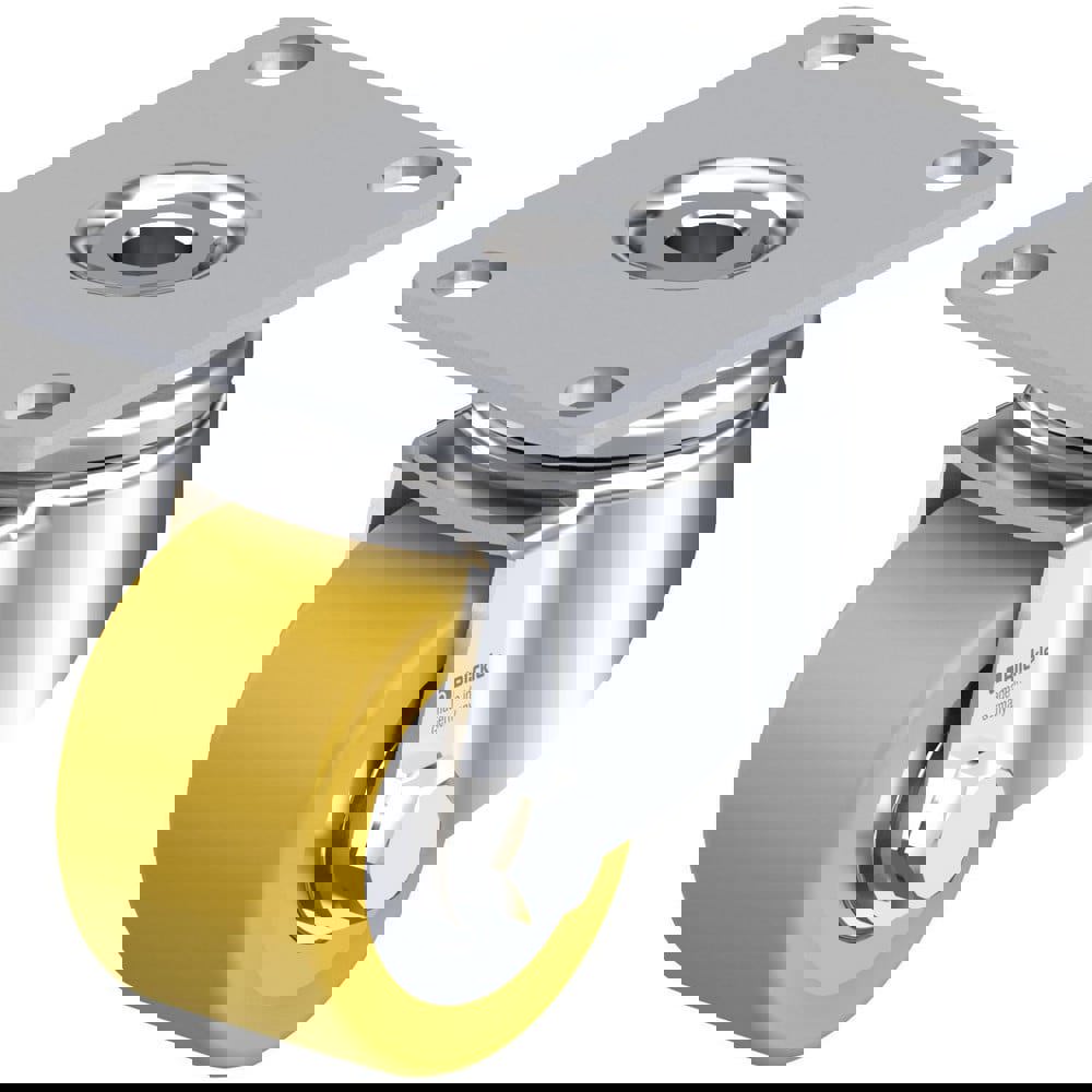 Top Plate Casters; Mount Type: Plate ; Number of Wheels: 1.000 ; Wheel Diameter (Inch): 3-1/8 ; Wheel Material: Rubber ; Wheel Width (Inch): 1-1/4 ; Wheel Color: Gray