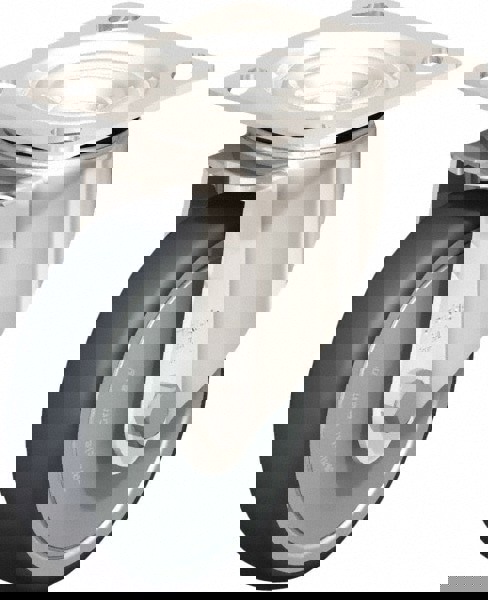 Swivel Top Plate Caster: Rubber, 5