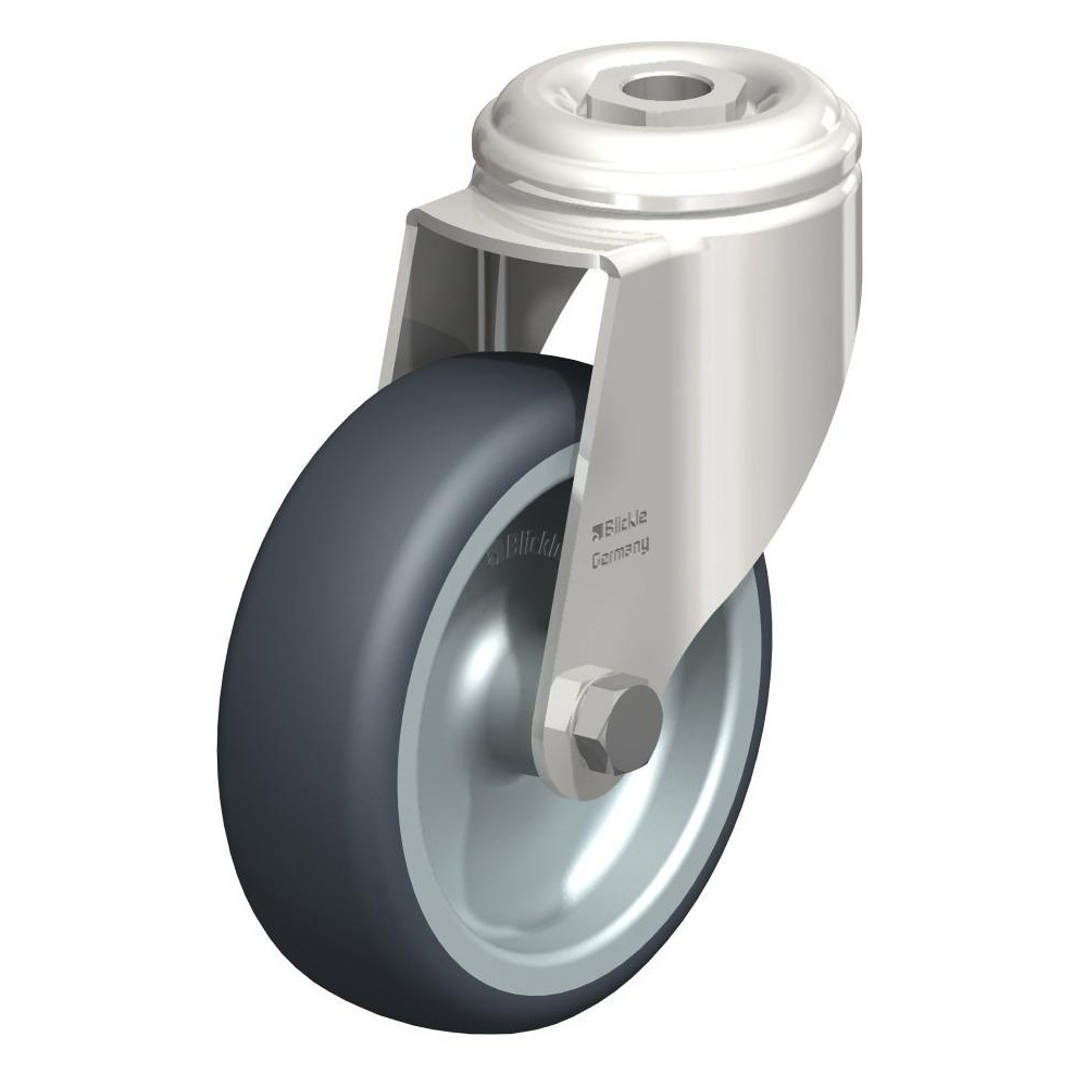 Top Plate Casters; Mount Type: Plate ; Number of Wheels: 1.000 ; Wheel Diameter (Inch): 4 ; Wheel Material: Synthetic ; Wheel Width (Inch): 1-7/16 ; Wheel Color: Gray