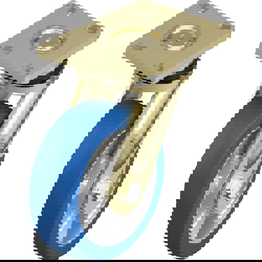 Top Plate Casters; Mount Type: Plate ; Number of Wheels: 1.000 ; Wheel Diameter (Inch): 6 ; Wheel Material: Polyurethane ; Wheel Width (Inch): 2 ; Wheel Color: Light Brown