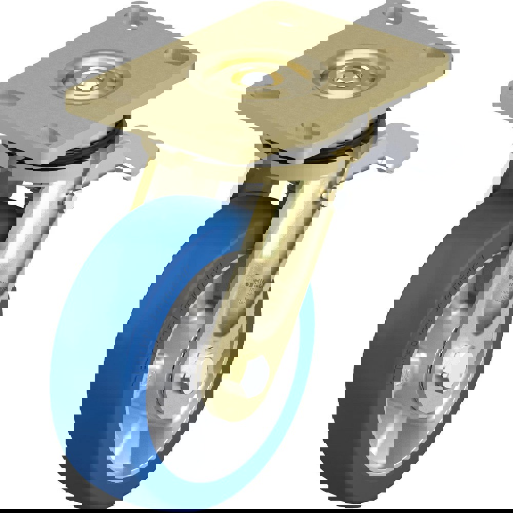 Top Plate Casters; Mount Type: Plate ; Number of Wheels: 1.000 ; Wheel Diameter (Inch): 8 ; Wheel Material: Polyurethane ; Wheel Width (Inch): 2 ; Wheel Color: Light Brown