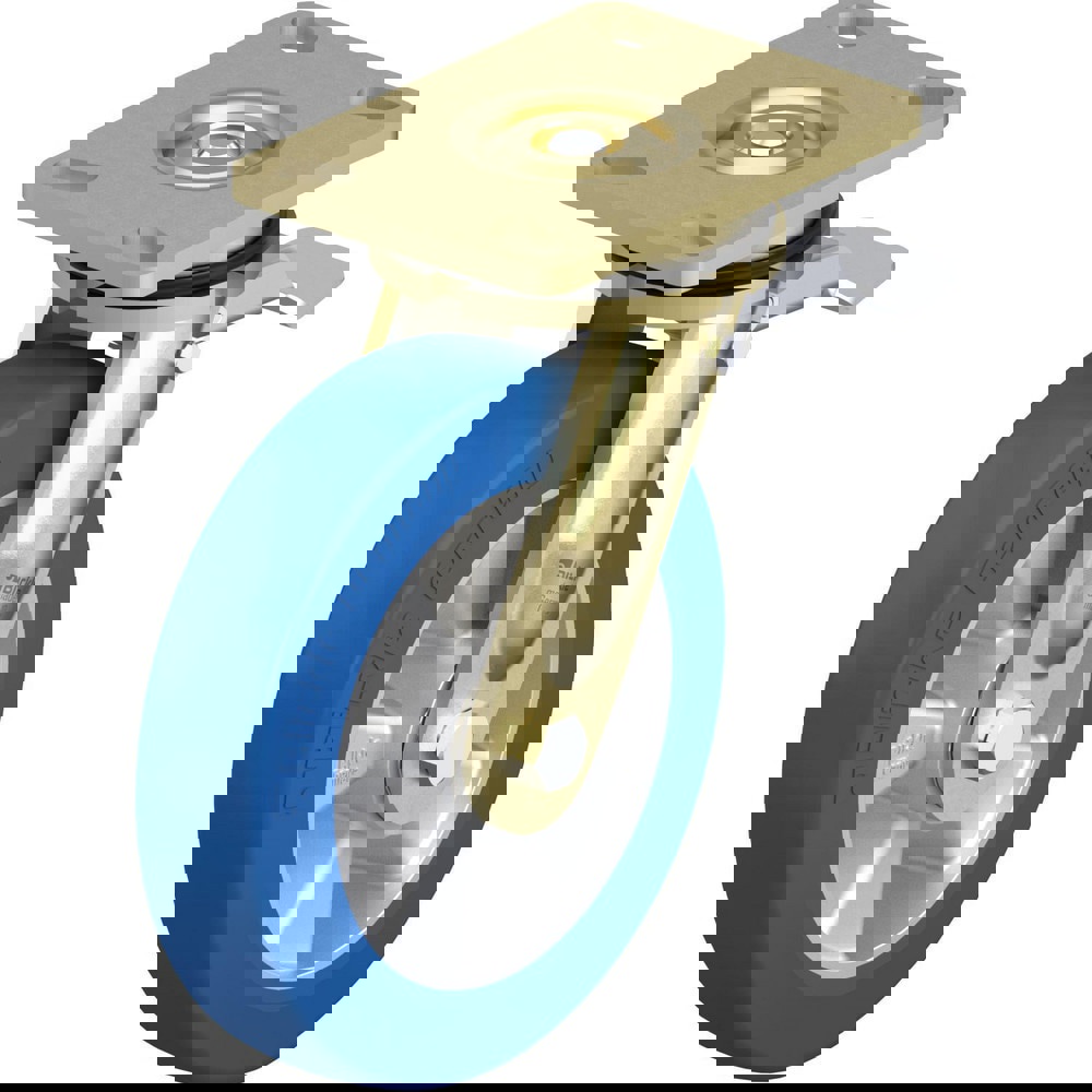 Top Plate Casters; Mount Type: Plate ; Number of Wheels: 1.000 ; Wheel Diameter (Inch): 8 ; Wheel Material: Rubber ; Wheel Width (Inch): 2 ; Wheel Color: Black