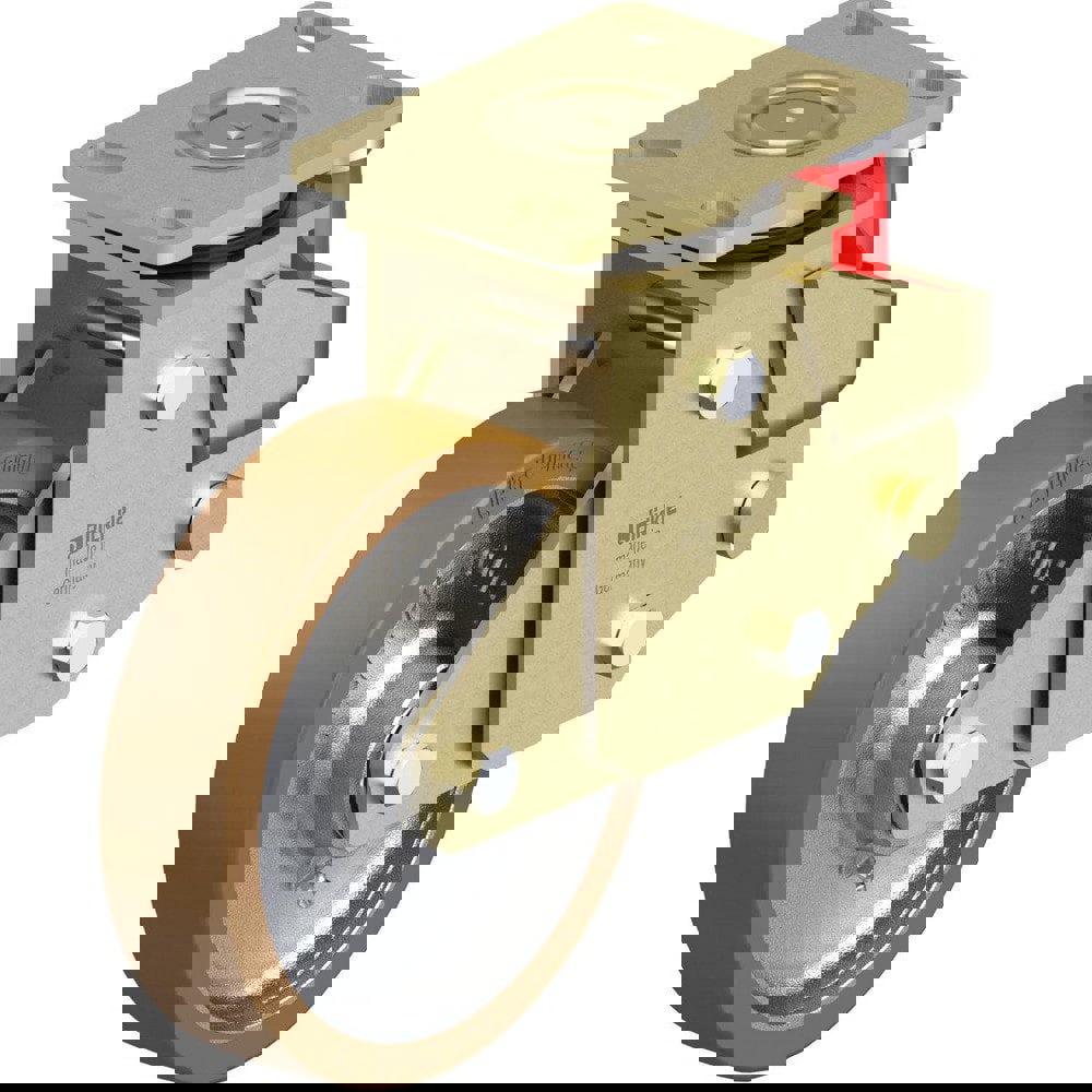 Top Plate Casters; Mount Type: Plate ; Number of Wheels: 1.000 ; Wheel Diameter (Inch): 4 ; Wheel Material: Rubber ; Wheel Width (Inch): 1-1/4 ; Wheel Color: Gray