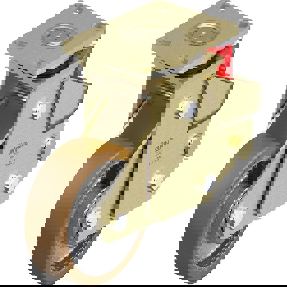 Top Plate Casters; Mount Type: Plate ; Number of Wheels: 1.000 ; Wheel Diameter (Inch): 4 ; Wheel Material: Rubber ; Wheel Width (Inch): 1-1/4 ; Wheel Color: Gray