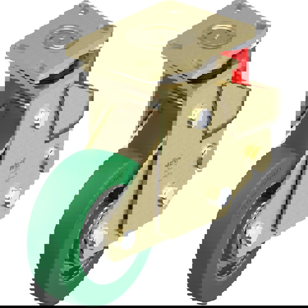 Top Plate Casters; Mount Type: Plate ; Number of Wheels: 1.000 ; Wheel Diameter (Inch): 5 ; Wheel Material: Rubber ; Wheel Width (Inch): 1-1/4 ; Wheel Color: Gray