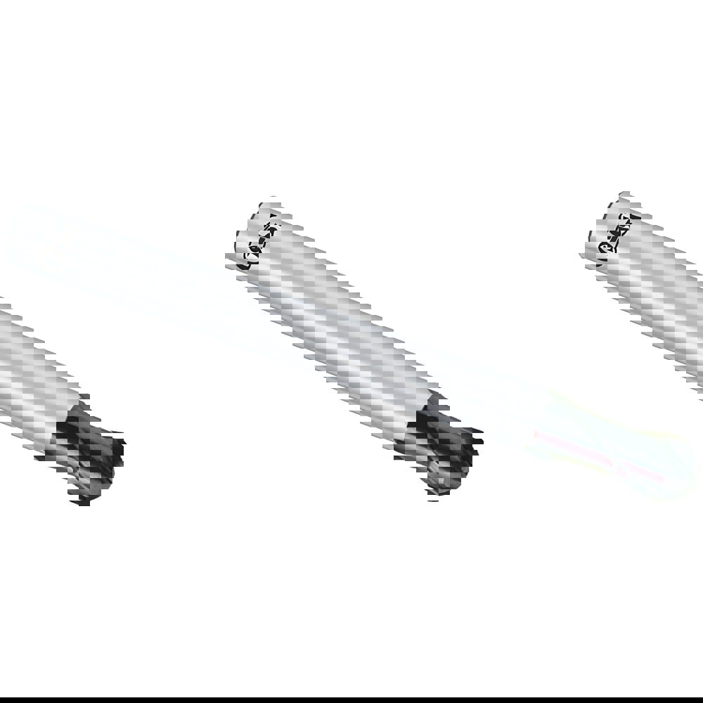 Ball End Mill: 6.00 mm Dia, 9.00 mm LOC, 2 Flute, Solid Carbide