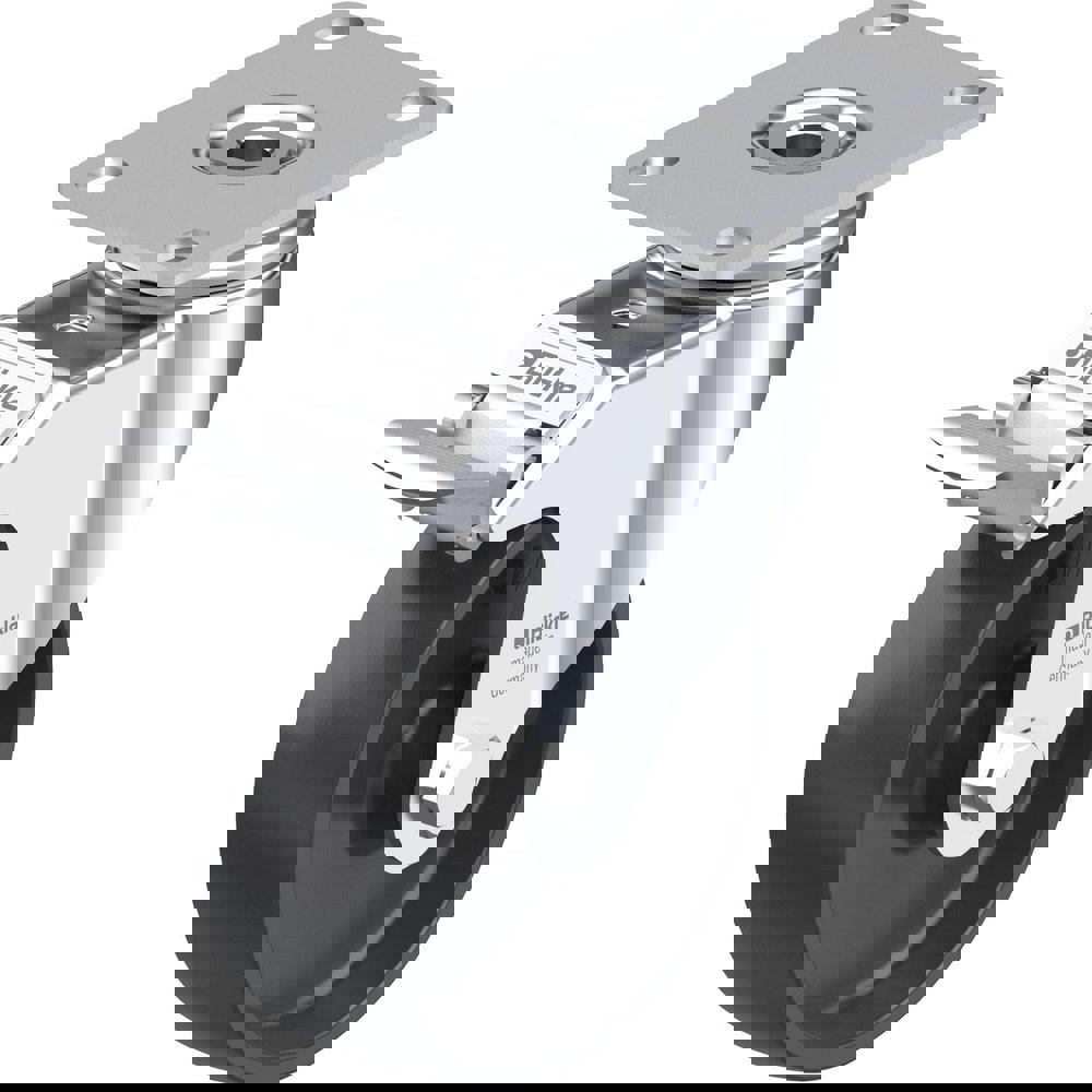 Top Plate Casters; Mount Type: Plate ; Number of Wheels: 1.000 ; Wheel Diameter (Inch): 4 ; Wheel Material: Synthetic ; Wheel Width (Inch): 1-1/4 ; Wheel Color: Natural White